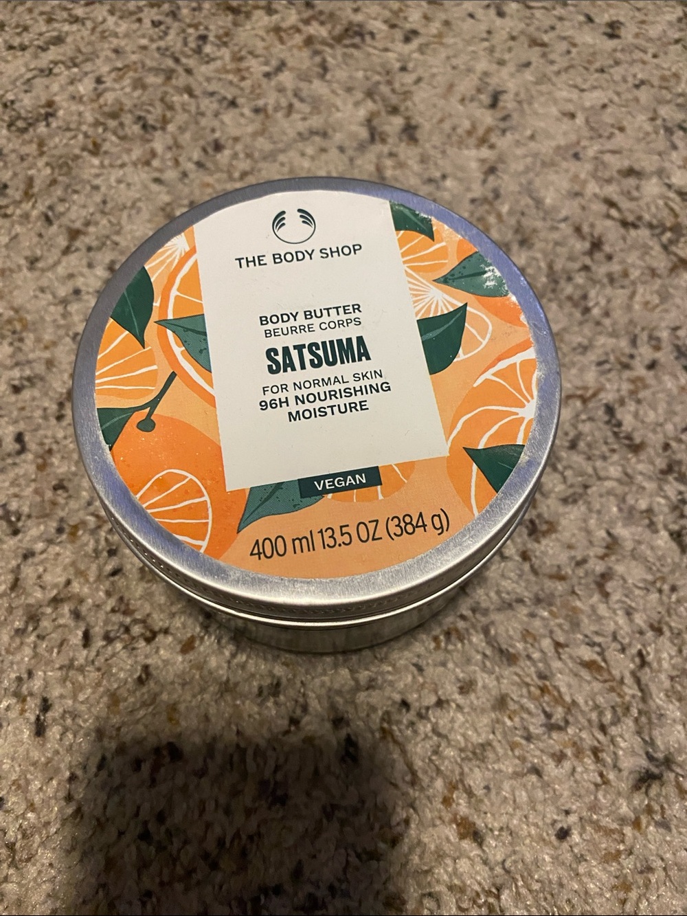 The Body Shop Satsuma Body Butter - Orange, Green, Silver